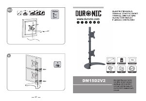 説明書 Duronic DM15D2V2 モニターマウント