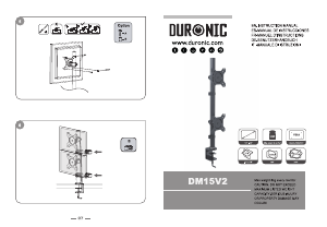 Kullanım kılavuzu Duronic DM15V2 Monitör kolu
