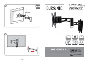 Hướng dẫn sử dụng Duronic DM35W1X3 Giá treo màn hình máy tính