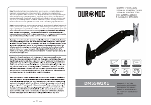 Instrukcja Duronic DM55W1X1 Uchwyt monitora