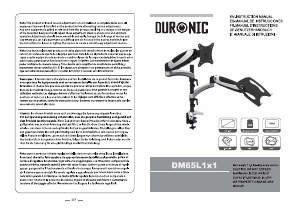 Hướng dẫn sử dụng Duronic DM65L1X1 Giá treo màn hình máy tính