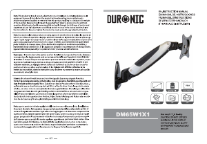 Прирачник Duronic DM65W1X1 Држач за екран