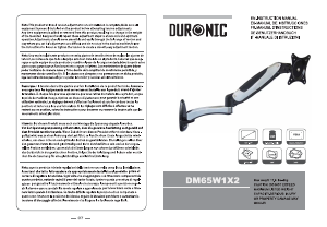 Hướng dẫn sử dụng Duronic DM65W1X2 Giá treo màn hình máy tính