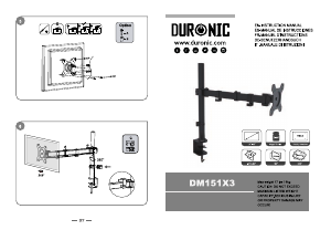 Käyttöohje Duronic DM151X3 Näyttöteline