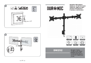 Hướng dẫn sử dụng Duronic DM252 Giá treo màn hình máy tính