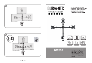 Panduan Duronic DM253 Pemasangan Monitor