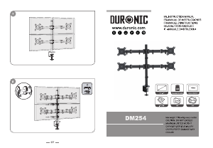 Panduan Duronic DM254 Pemasangan Monitor