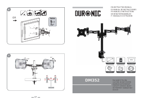 説明書 Duronic DM352 モニターマウント