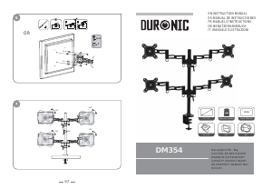 Hướng dẫn sử dụng Duronic DM354 Giá treo màn hình máy tính