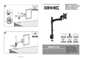 Hướng dẫn sử dụng Duronic DM451X2 Giá treo màn hình máy tính
