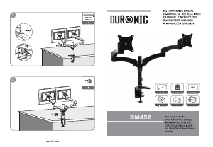 Vadovas Duronic DM452 Monitoriaus laikiklis