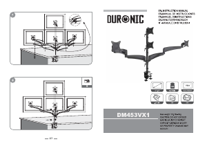 説明書 Duronic DM453VX1 モニターマウント
