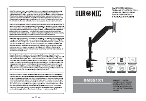 Прирачник Duronic DM551X1 Држач за екран