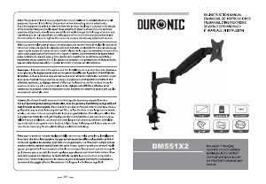 사용 설명서 Duronic DM551X2 모니터 마운트