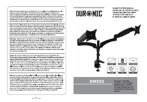 Bruksanvisning Duronic DM552 Skärmstativ