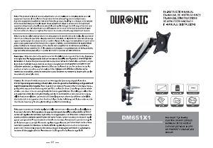 Panduan Duronic DM651X1 Pemasangan Monitor