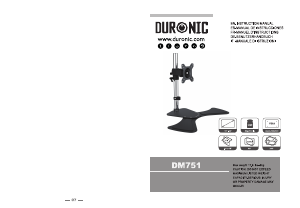 Hướng dẫn sử dụng Duronic DM751 Giá treo màn hình máy tính