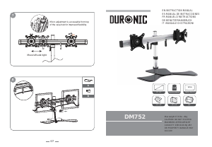 Brugsanvisning Duronic DM752 Skærmstativ