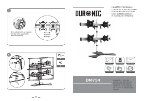 Vadovas Duronic DM754 Monitoriaus laikiklis