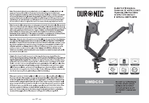 Hướng dẫn sử dụng Duronic DMDC52 Giá treo màn hình máy tính