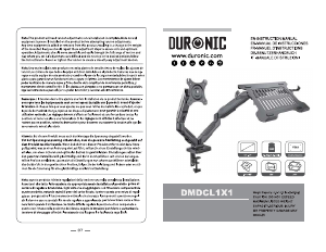 Hướng dẫn sử dụng Duronic DMDCL1X1 Giá treo màn hình máy tính