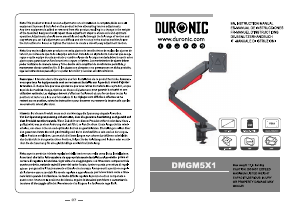 Vadovas Duronic DMG51X2 Monitoriaus laikiklis