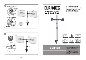 Hướng dẫn sử dụng Duronic DMT152 Giá treo màn hình máy tính