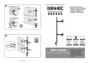 Panduan Duronic DMT152VX1 Pemasangan Monitor