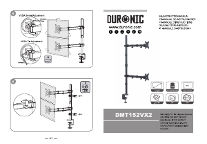 Прирачник Duronic DMT152VX2 Држач за екран