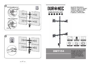 Hướng dẫn sử dụng Duronic DMT154 Giá treo màn hình máy tính