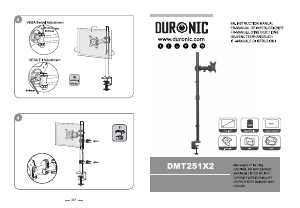 Käyttöohje Duronic DMT251X2 Näyttöteline