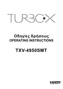 Εγχειρίδιο Turbo-X TXV-4950SMT Τηλεόραση LED