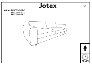 كتيب Jotex TRAFFORD أريكة