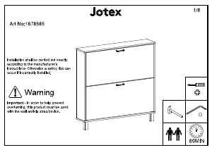 מדריך Jotex SANDAL ארון נעליים