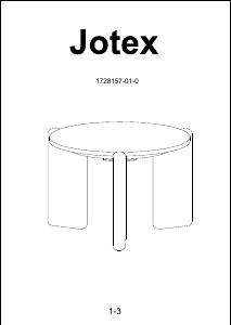 Priručnik Jotex TILOU Stolić za kavu