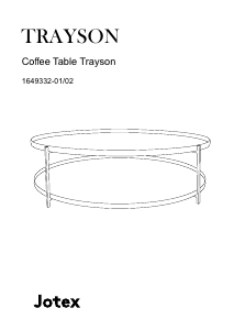 Használati útmutató Jotex TRAYSON Dohányzóasztal