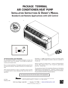 Handleiding Amana DK900QW Airconditioner