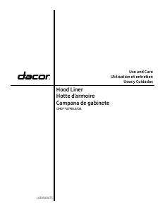 Manual Dacor DHD30U790LS Cooker Hood