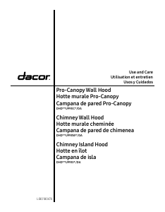 Manual Dacor DHD42U990IM Cooker Hood