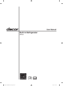 Bruksanvisning Dacor DRF365300AP Kyl-frys
