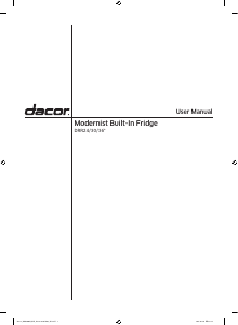 Mode d’emploi Dacor DRR24980LAP Réfrigérateur