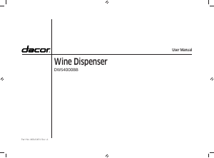 Manual de uso Dacor DWS4000BB Vinoteca