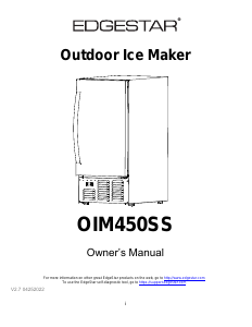 Bruksanvisning EdgeStar OIM450SS Ismaskin