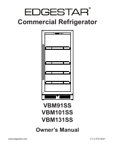 Bruksanvisning EdgeStar VBM101SS Kylskåp