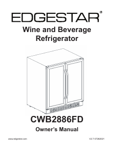 Bruksanvisning EdgeStar CWB2886FD Kylskåp
