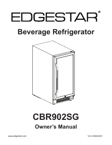 Bruksanvisning EdgeStar CWBV80301 Kylskåp