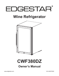 Manual EdgeStar CWF380DZ Wine Cabinet