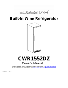 Bruksanvisning EdgeStar CWR1552DZDUAL Vinkyl