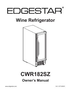 Bruksanvisning EdgeStar CWR182SZ Vinkyl