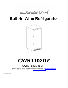 Bruksanvisning EdgeStar CWR1102DZ Vinkyl